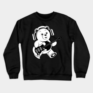 Teddy Bear with headphones Crewneck Sweatshirt